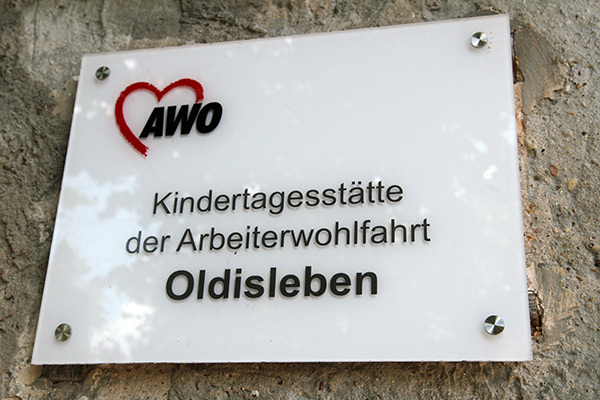 Schild Kita Oldisleben